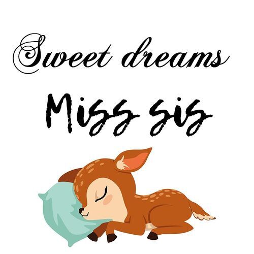 Открытка Miss sis Sweet dreams