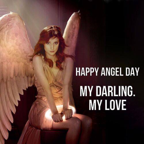 Открытка My darling. My love Happy angel day