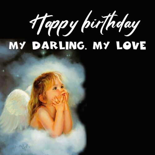 Открытка My darling. My love Happy birthday