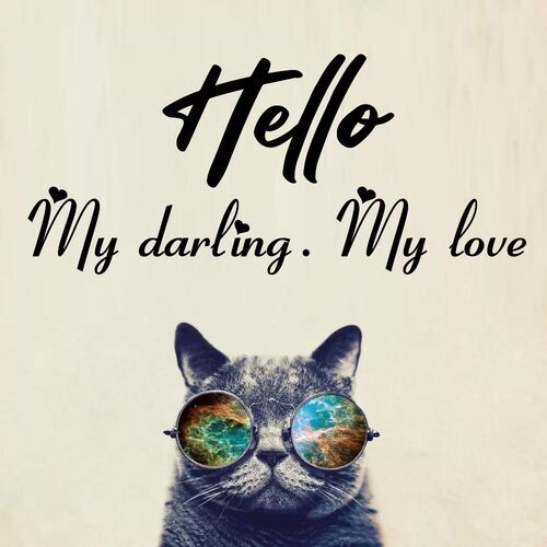 Открытка My darling. My love Hello