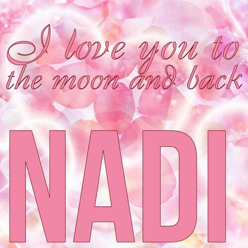 Открытка Nadi I love you to the moon and back