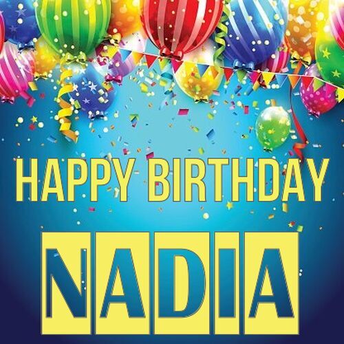 Открытка Nadia Happy birthday