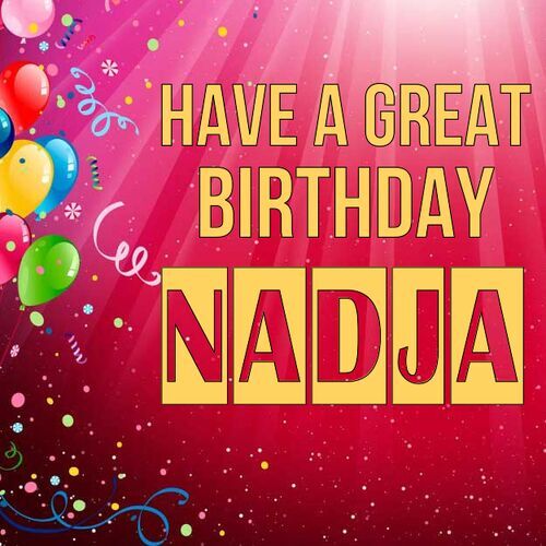 Открытка Nadja Have a great birthday