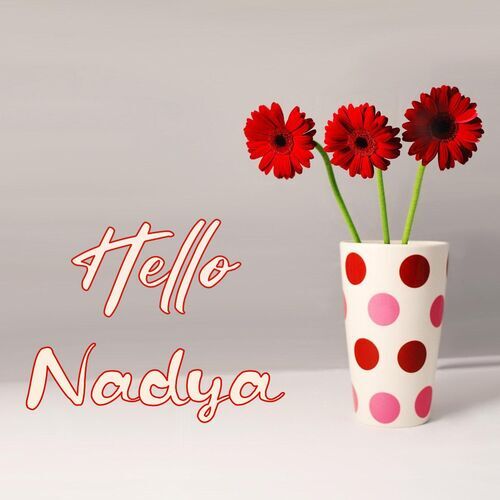 Открытка Nadya Hello