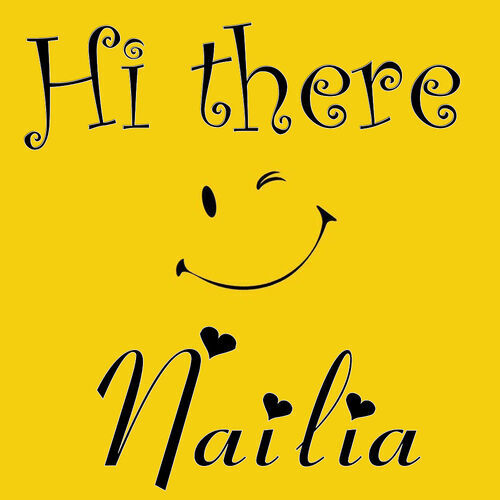 Открытка Nailia Hi there