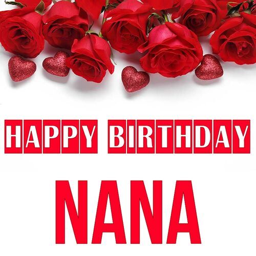 Открытка Nana Happy birthday