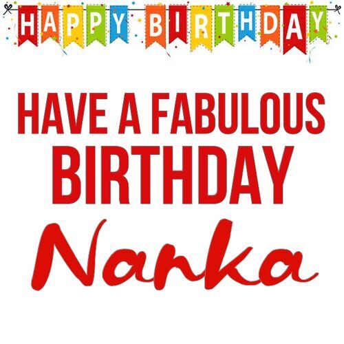 Открытка Nanka Have a fabulous birthday