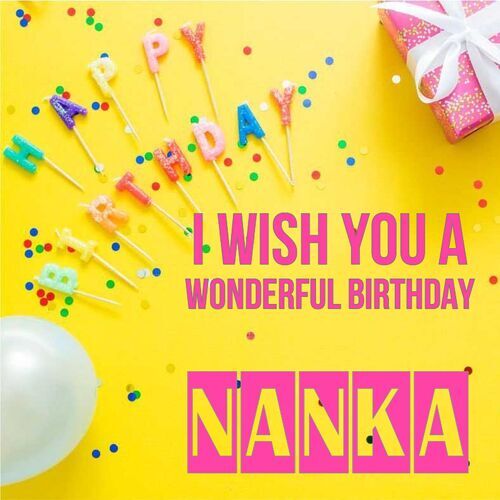 Открытка Nanka I wish you a wonderful birthday