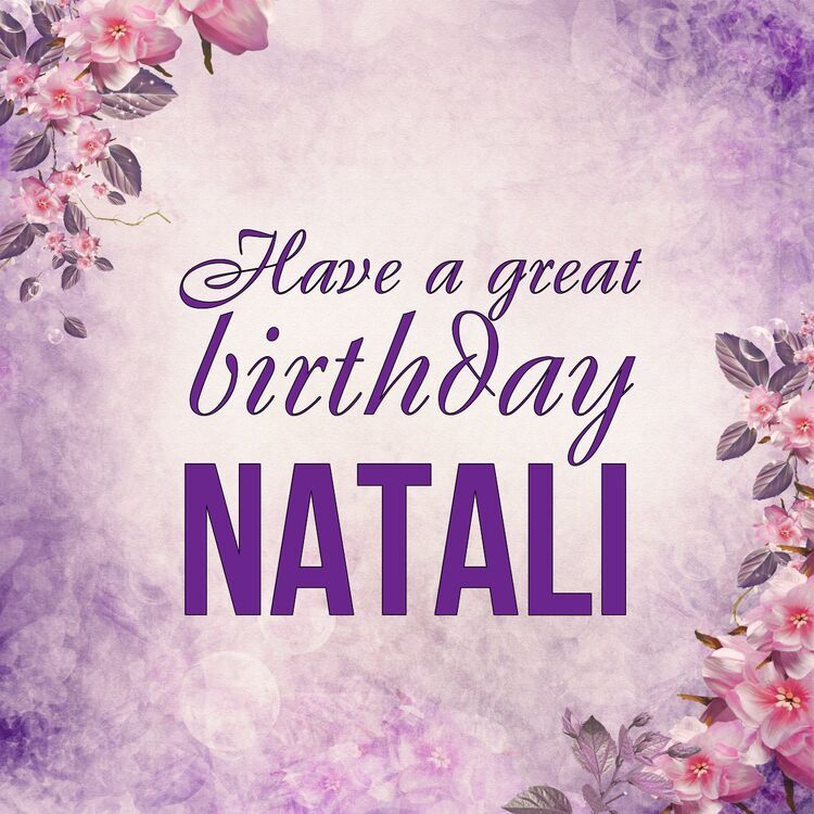 Натали с днем рождения открытки с пожеланиями