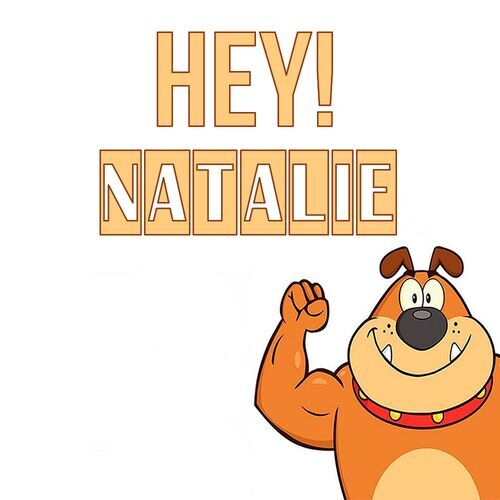 Открытка Natalie Hey!