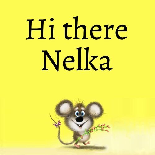 Открытка Nelka Hi there