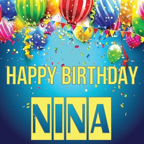 Открытка Nina Happy birthday