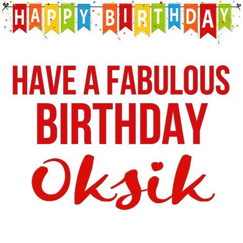 Открытка Oksik Have a fabulous birthday