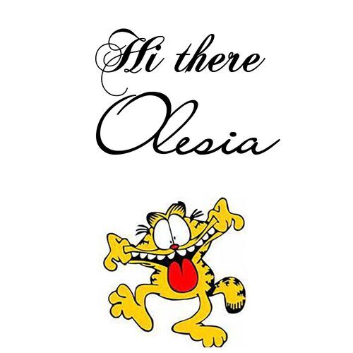 Открытка Olesia Hi there