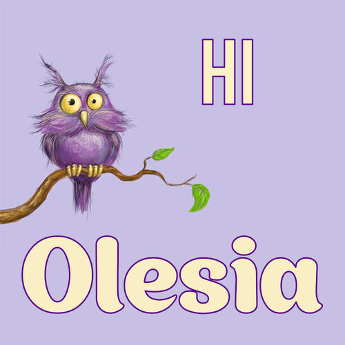 Открытка Olesia Hi