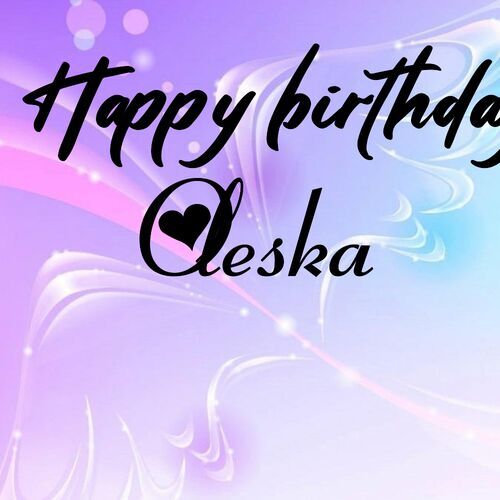 Открытка Oleska Happy birthday