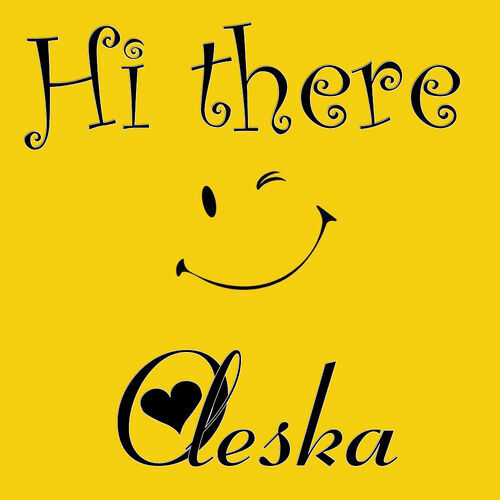 Открытка Oleska Hi there