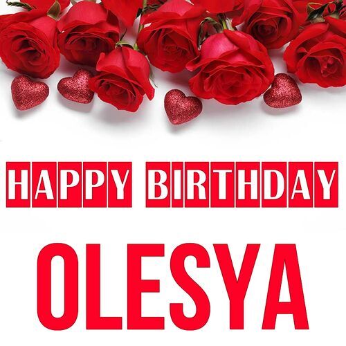 Открытка Olesya Happy birthday