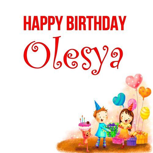 Открытка Olesya Happy birthday