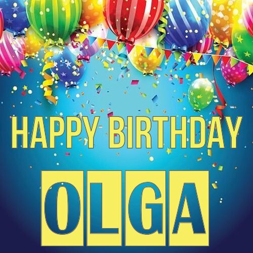 Открытка Olga Happy birthday