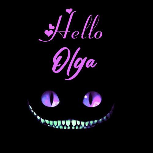 Открытка Olga Hello