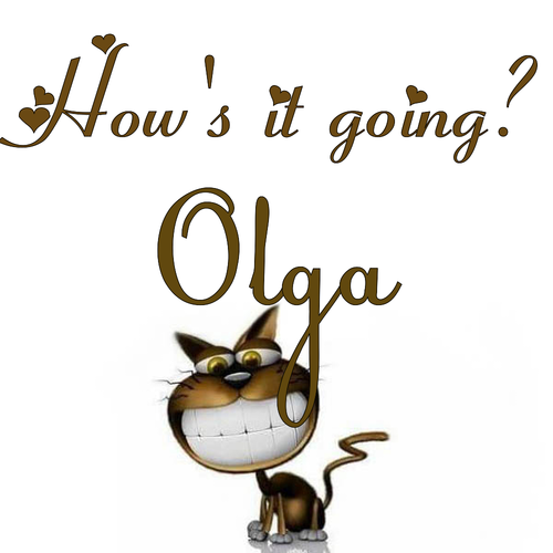 Открытка Olga How