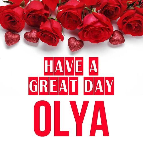 Открытка Olya Have a great day