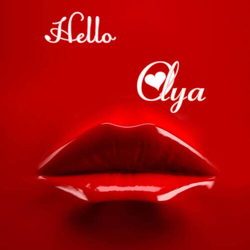 Открытка Olya Hello