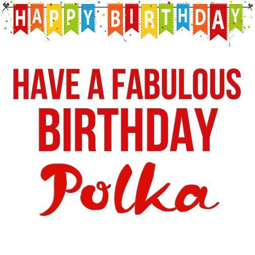 Открытка Polka Have a fabulous birthday