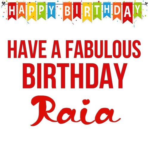 Открытка Raia Have a fabulous birthday