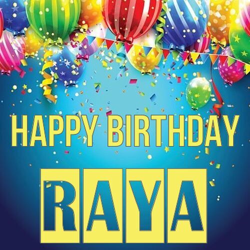 Открытка Raya Happy birthday