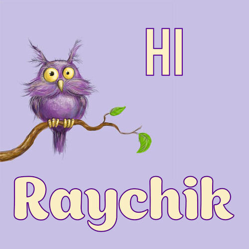 Открытка Raychik Hi