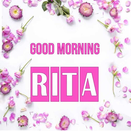 Открытка Rita Good morning