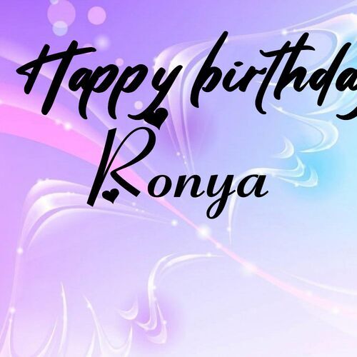 Открытка Ronya Happy birthday