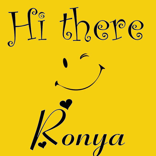 Открытка Ronya Hi there