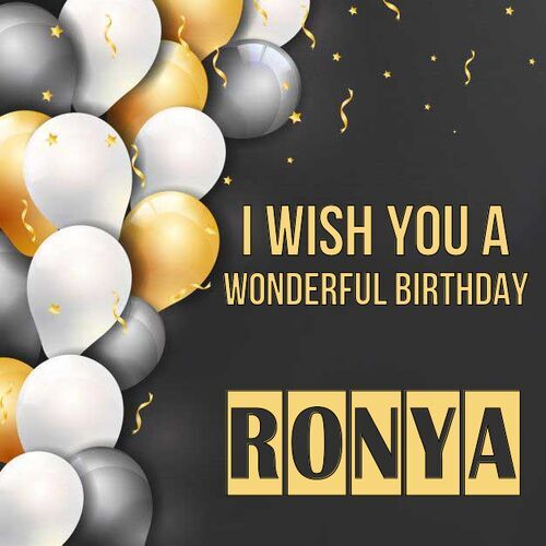 Открытка Ronya I wish you a wonderful birthday