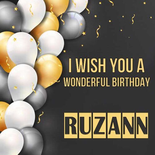 Открытка Ruzann I wish you a wonderful birthday