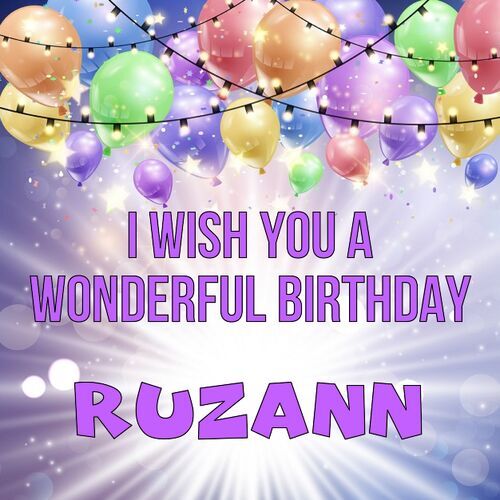 Открытка Ruzann I wish you a wonderful birthday