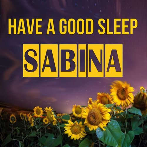 Открытка Sabina Have a good sleep