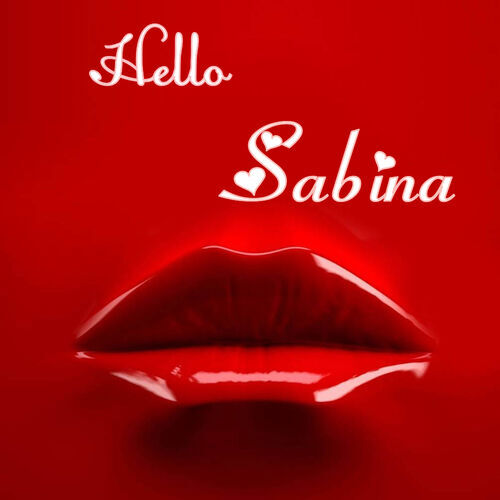 Открытка Sabina Hello