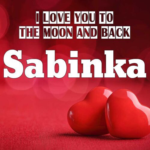 Открытка Sabinka I love you to the moon and back