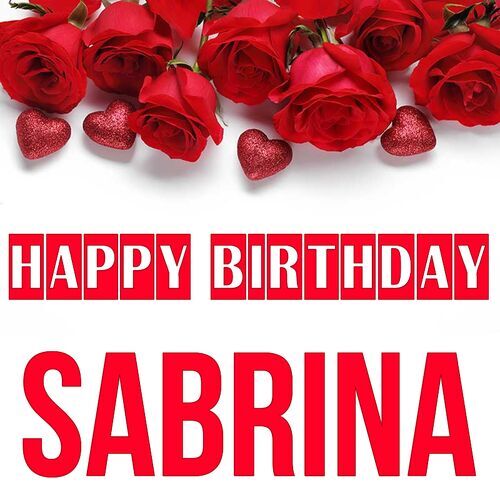 Открытка Sabrina Happy birthday