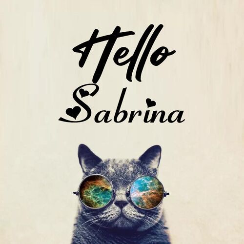 Открытка Sabrina Hello