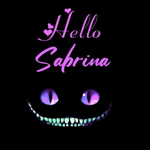 Открытка Sabrina Hello