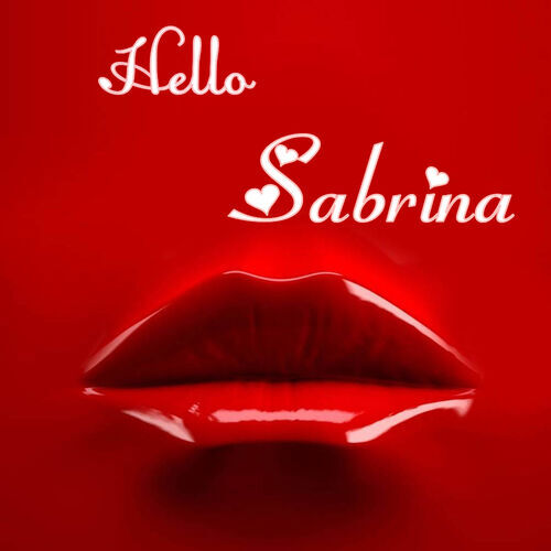 Открытка Sabrina Hello