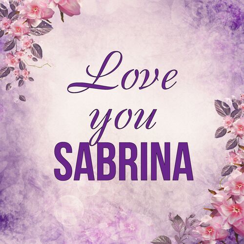 Открытка Sabrina Love you