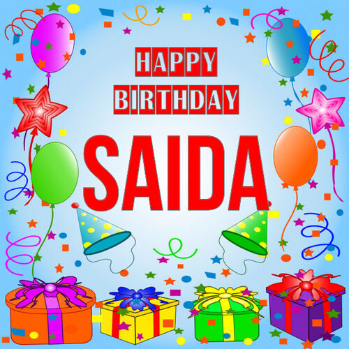 Открытка Saida Happy birthday