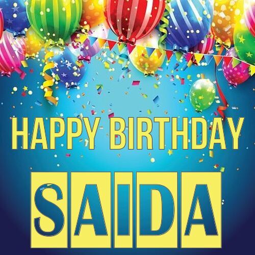 Открытка Saida Happy birthday