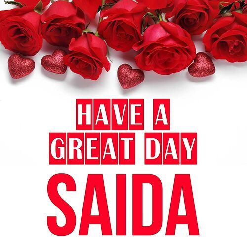 Открытка Saida Have a great day