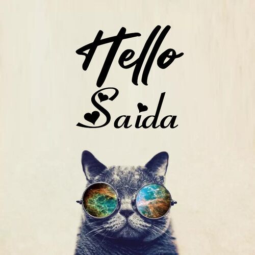 Открытка Saida Hello